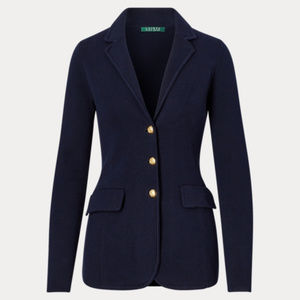 lauren ralph lauren knit sweater blazer